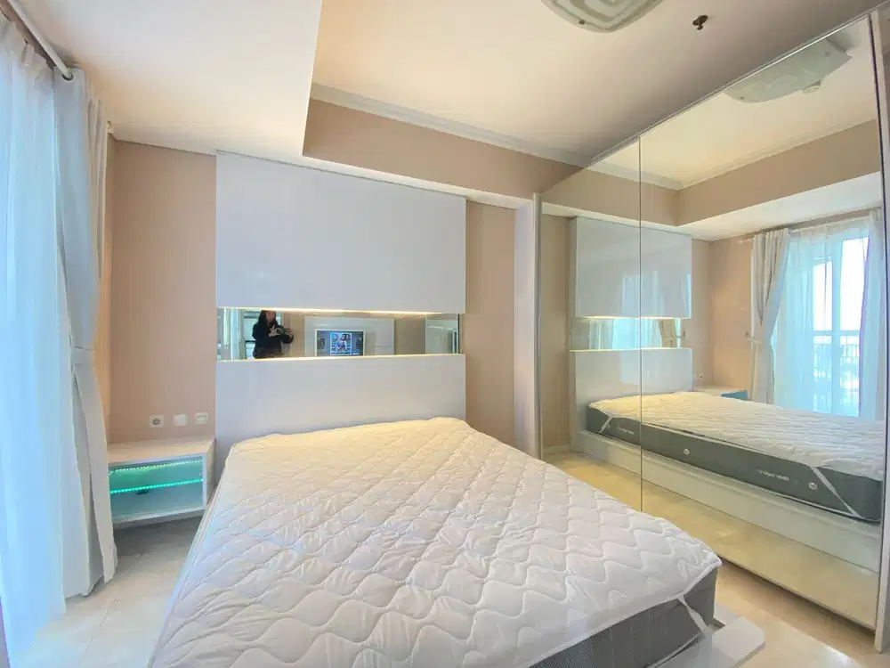 full furnish 2BR,2  kamar mandi renov siap HUNI Apt.Royal Mediterania