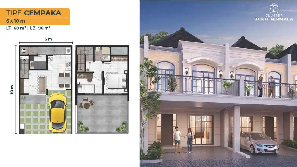 DIJUAL RUMAH MEWAH BUKIT NIRMALA UK 6x10 PIK 2 FREE PPN 5 MENIT KE TOL