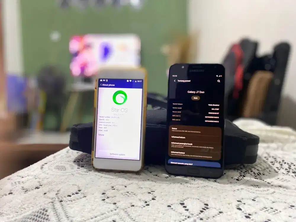 HP SAMSUNG GALAXY J7 DUO & LAVA IRIS 870 4G SIAP PAKAI