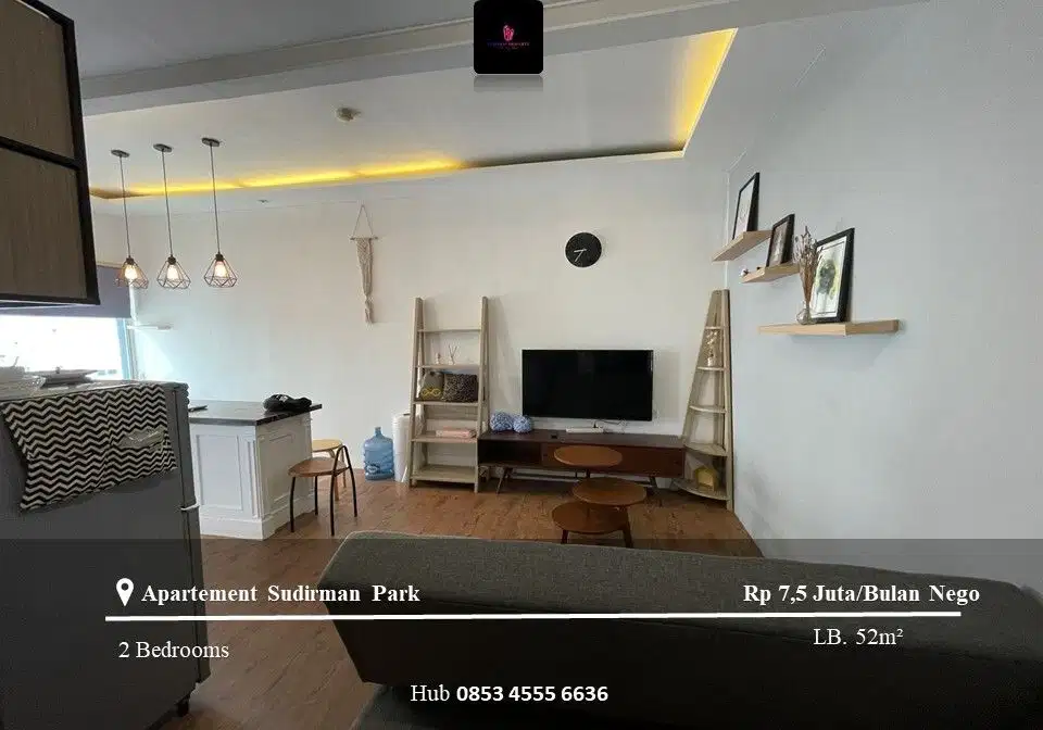 Disewakan Apartement Sudirman Park High Floor 2BR Full Furnished