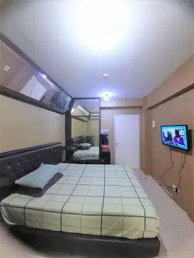 Studio Greenbay Pluit Fully Furnished Selangkah Ke Mall Ga Kehujanan