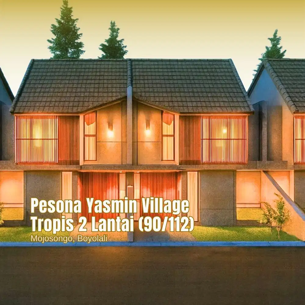 Rumah 2 Lantai Tropis Modern dengan Private Pool