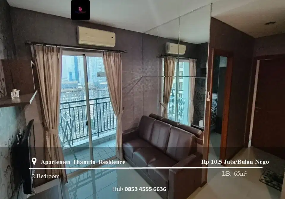 Disewakan Apartement Thamrin Residence 2 Bedrooms Full Furnished
