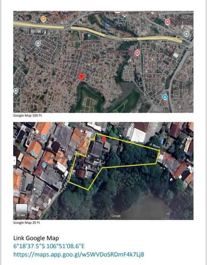 Di jual Rumah murah Tanah luas 1,800m2 komplek Rancho Indah, JakSel