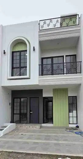 Rumah mewah siap huni Depok kota 2 lantai+rooftop bisa KPR 3 kamar tidur akses GT Margonda, stasiun, terminal Depok