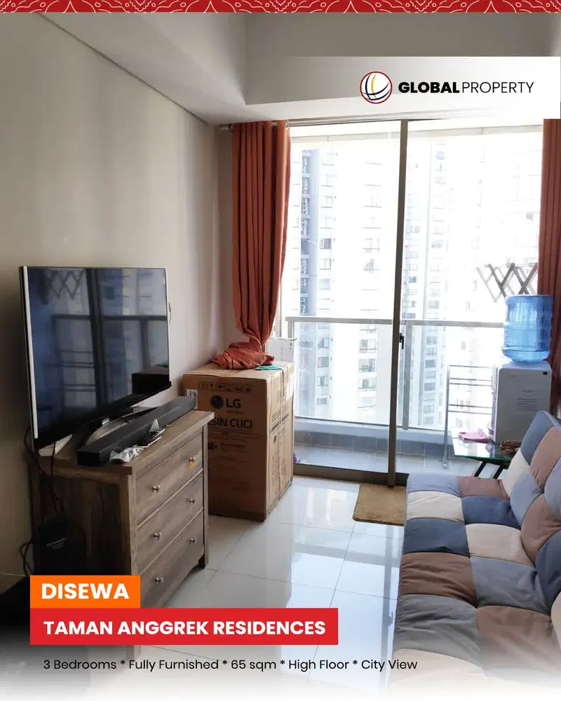 Taman Anggrek Residences Fully Furnished 3 Bedroom, High Floor