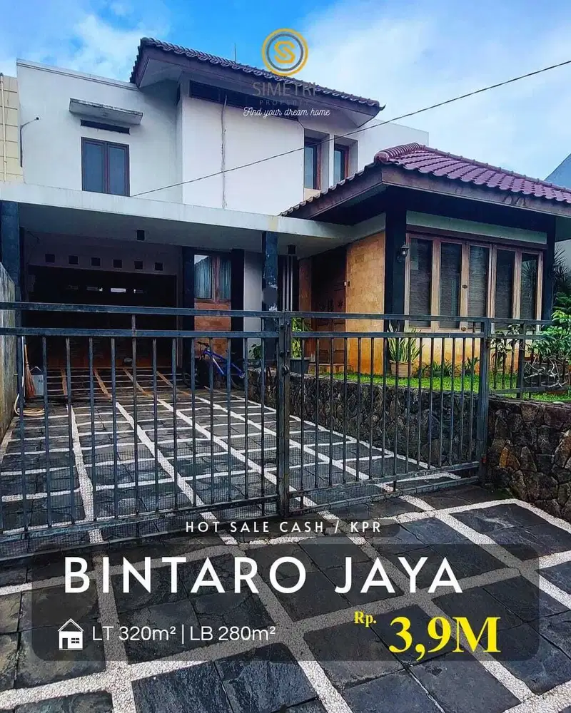Rumah di Bintaro sektor 5, Harga menarik dan luas dekat Kampus STAN