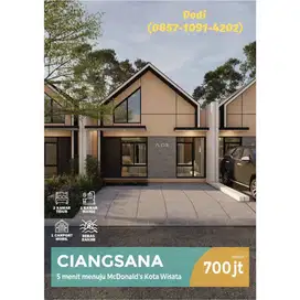 Dijual Hunian Minimalis Modern Tropis Dekat Kota Wisata, Cibubur