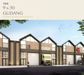 GUDANG PIK 2 DIJUAL BIZPARK UKURAN 9X30 1 LANTAI BISA CICILAN 36X