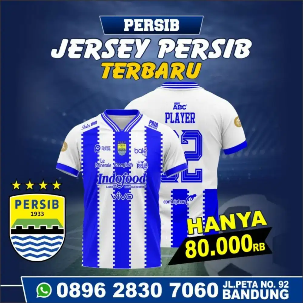 Jersey Custom Nama & Nomor - Bisa Request