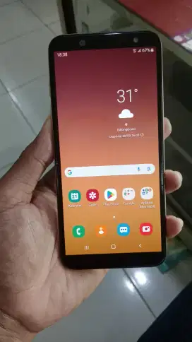 Samsung a6. Ram 3/32.jaringan 4g.minus pmkaian. Klngkpn hp saja