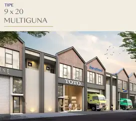 GUDANG PIK 2 DIJUAL BIZPARK UKURAN 9X20 MULTIGUNA 2 LANTAI BISA CICILA
