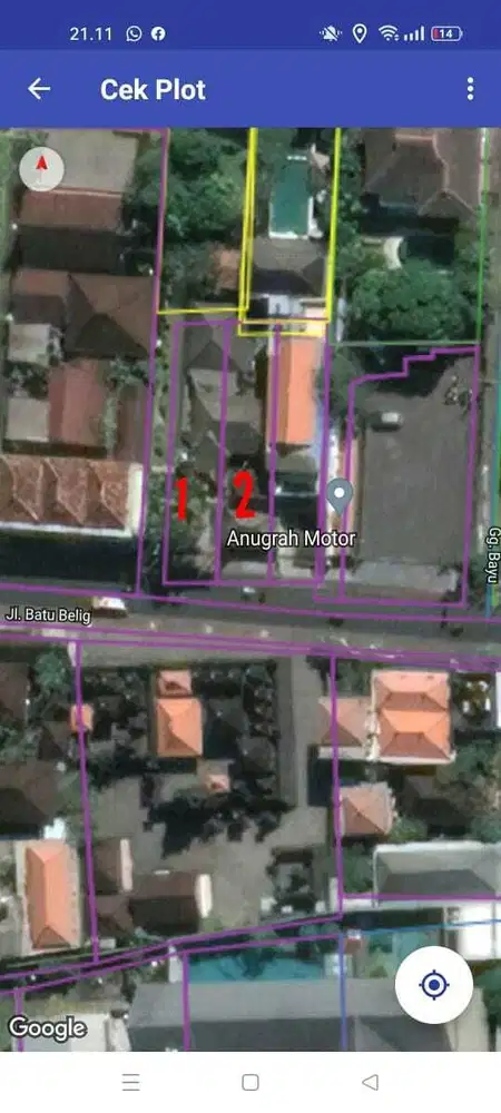 DIJUAL TANAH DI JALAN UTAMA BATUBELIK KEROBOKAN BALI