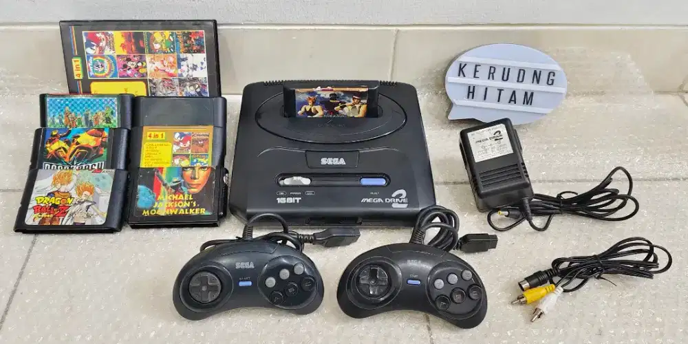 Sega md2 original made in jalan bonus kaset