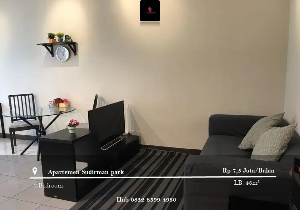 Disewakan Apartement Sudirman Park High Floor 2BR Full Furnished