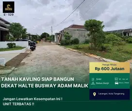 S529.Tanah Kavling siap bangun di dlm komp Cipadu Larangan Tangerang