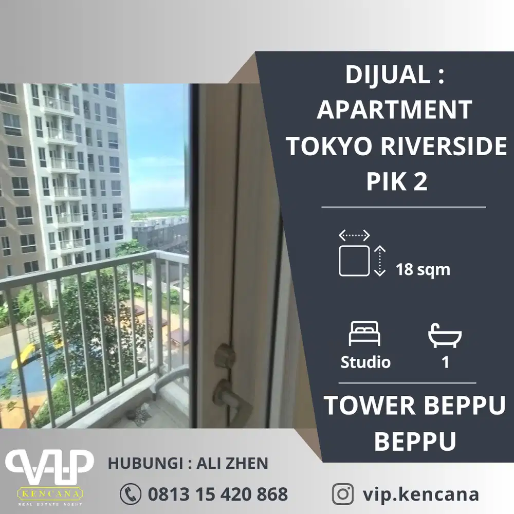 DIJUAL: Apartment Tokyo Riverside Type Studio, Tower Beppu Beppu, PIK