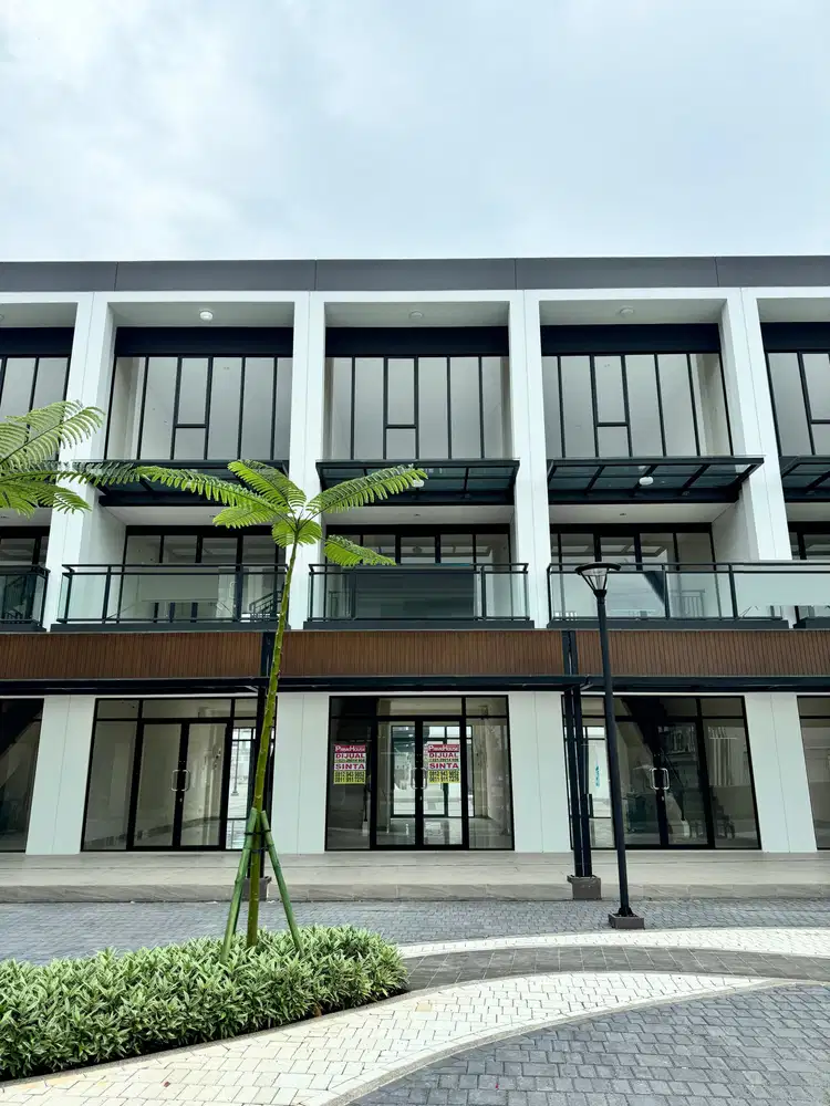 Dijual Ruko Hampton Avenue 2 Muka Hadap Taman 3 lantai sebrang Papaya