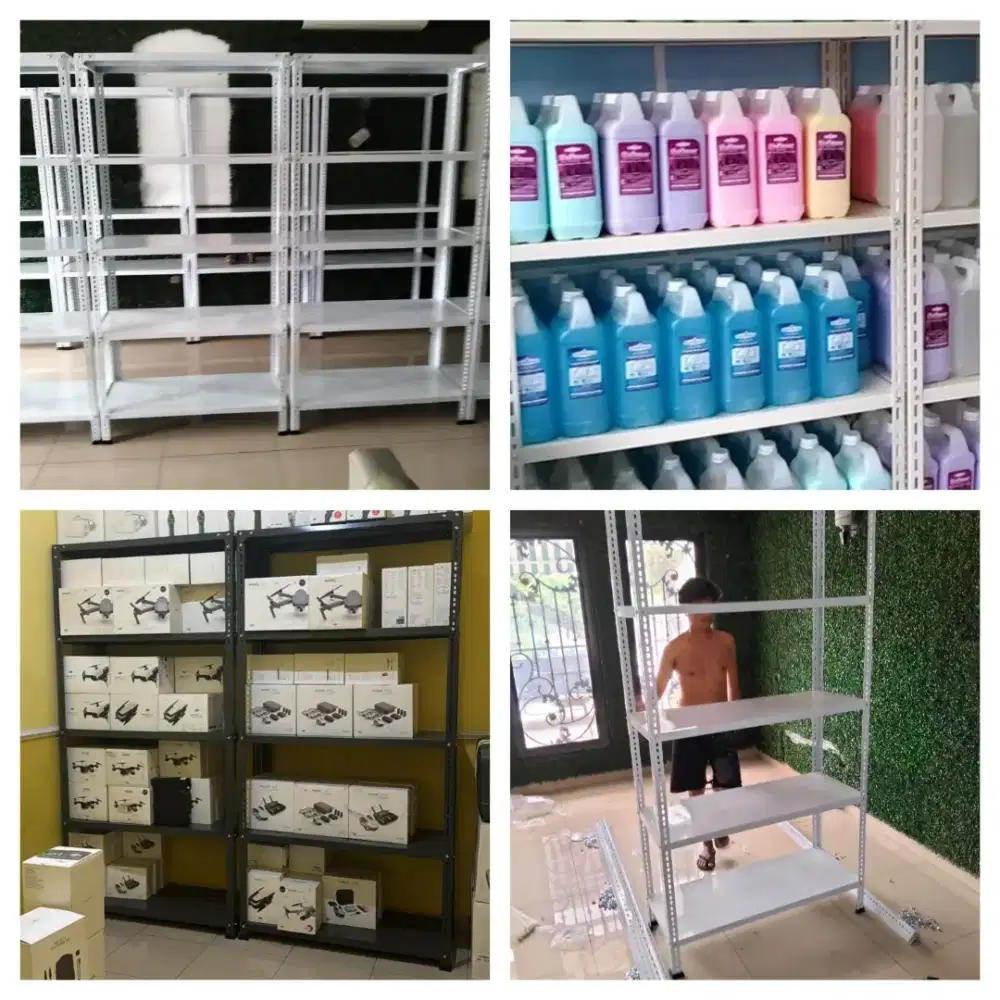 Rak besi  Tebal Kokoh Murah .
5 & 4 susun 100x40x200cm 
Bayar COD
