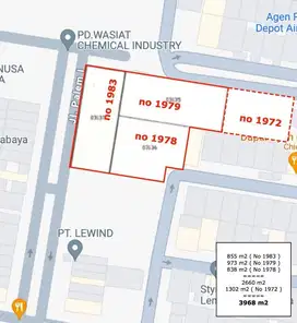 AREA KOMERSIAL PONDOK CANDRA Tanah Siap Bangun 