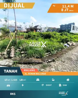 Tanah Di Daerah Jalan Sunan Kalijaga Lowokwaru Malang