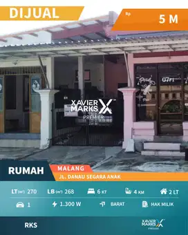 Rumah 2 Toko Aktif Di Lokasi Jalan Danau Segara Anak Sawojajar Malang
