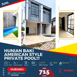 Hunian American Style dengan Private Pool