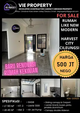 DIJUAL CEPAT ! NEGO SAMPE DEAL  Rumah siap huni di Harvest City