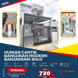 Rumah Modern Style Banjarsari Solo
