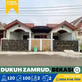 Rumah dijual Luas Dukuh Zamrud, Bekasi 12 menit Tol Grand Wisata, SHM