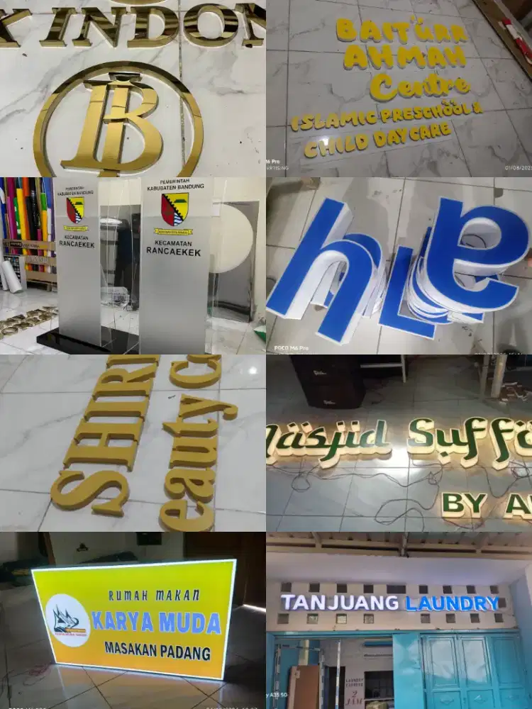 Papan nama plang toko