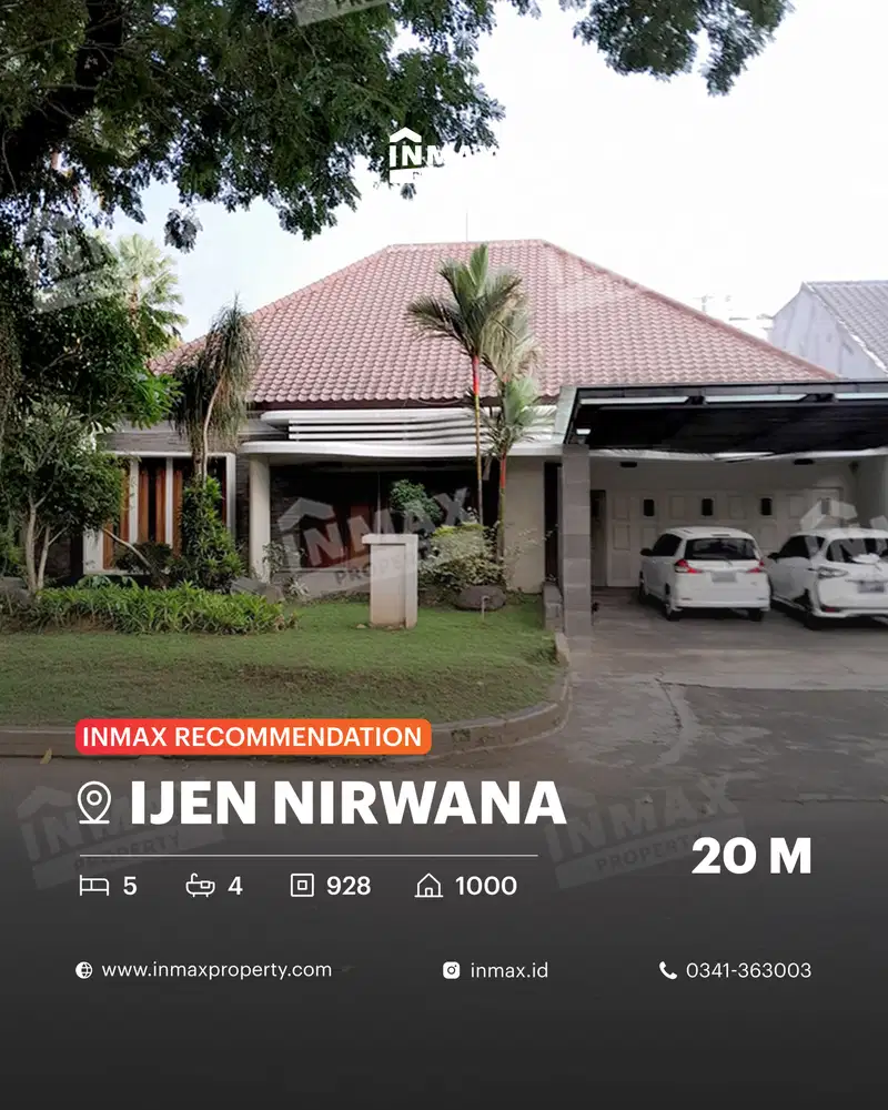 Rumah Mewah 2 Lantai Siap Huni Di Perumahan Elite Ijen Nirwana  Malang