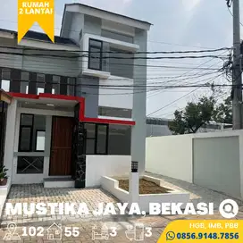 Rumah Baru 2 Lantai Cluster Mustika Sari, Bekasi 10 menit ke Tol Timur
