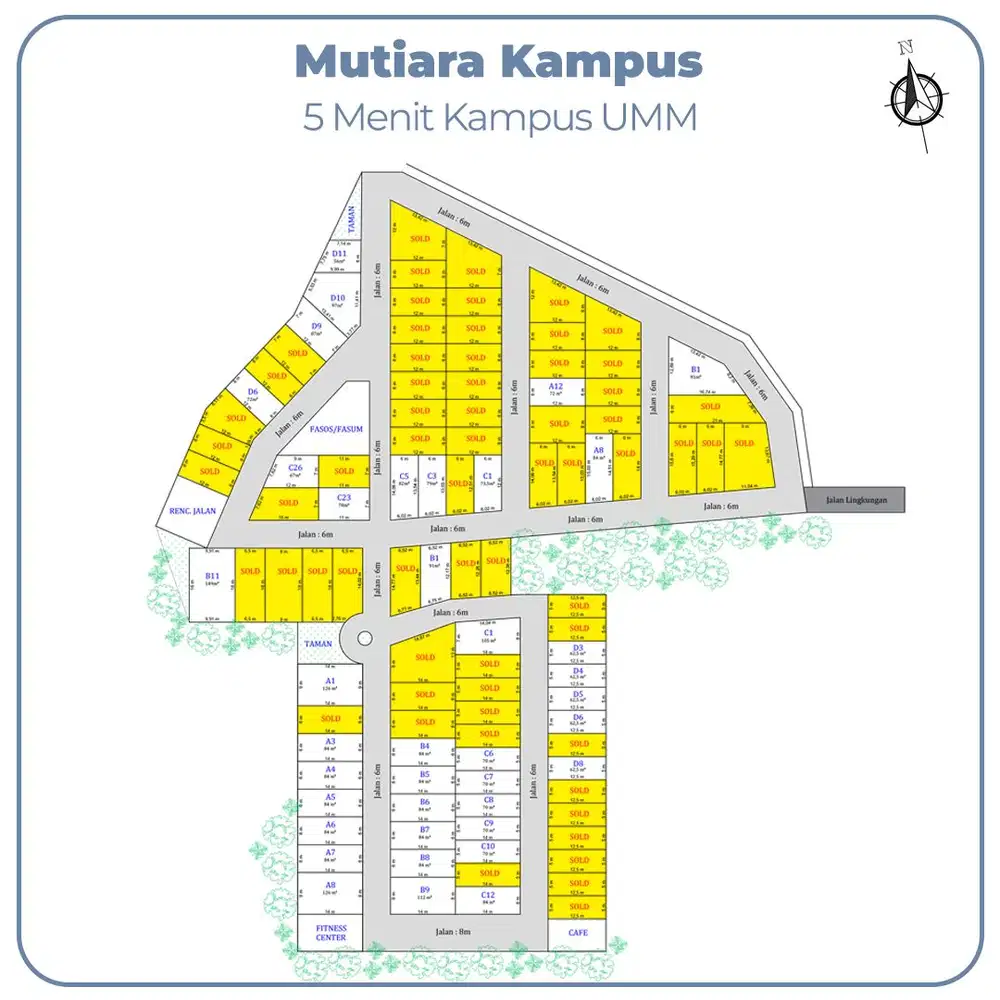 Kavling Murah Malang Lokasi Strategis 3 Menit UMM