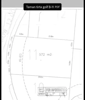 Dijual Cepat Kavling Cakep Taman Tirta Golf BSD CITY