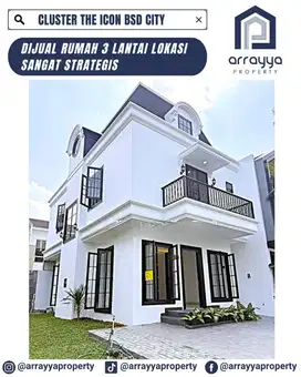 RUMAH MEWAH 3 LANTAI CLUSTER THE ICON BSD .ENB216.