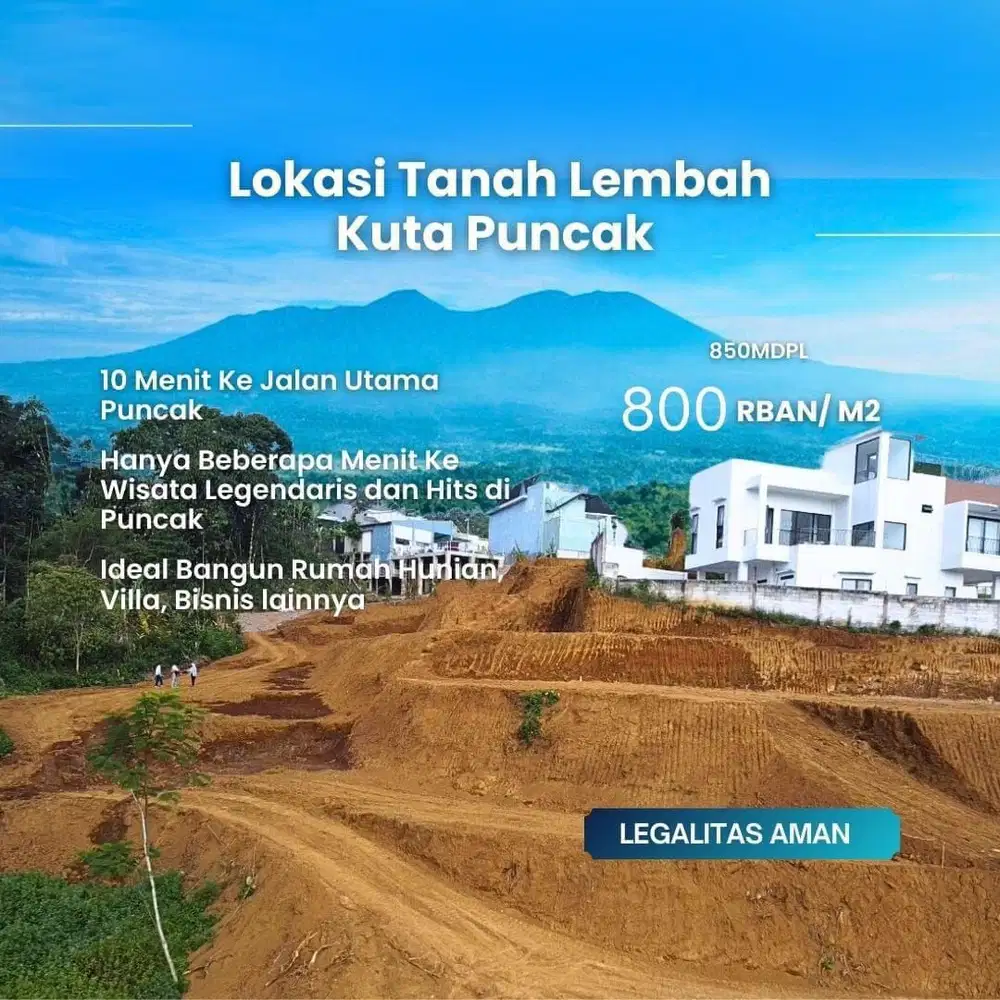 Tanah murah kwalitas dingin puncak bogor