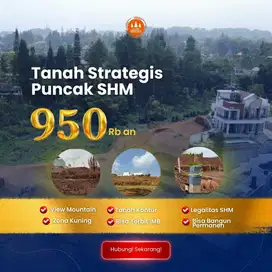 Tanah shm murah mata air megamendung puncak bogor