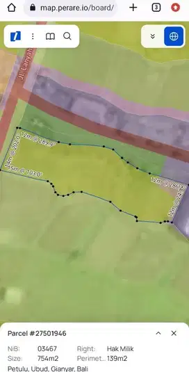 LAND FOR SALE IN ANDONG UBUD BALI