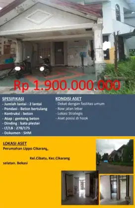 Dijual Rumah Lippo Cikarang Selatan Bekasi