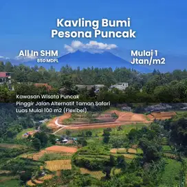 Tanah mewah view gunung dingin cisarua puncak