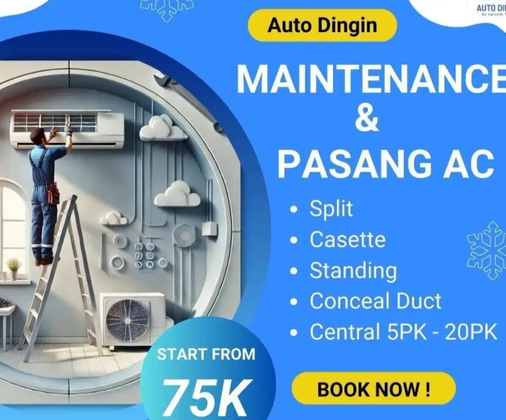 Cuci dan servis ac