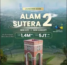 CLUSTER VOLA  SUTERA RASUNA, ALAM SUTERA 2 mulai 1,3m-an