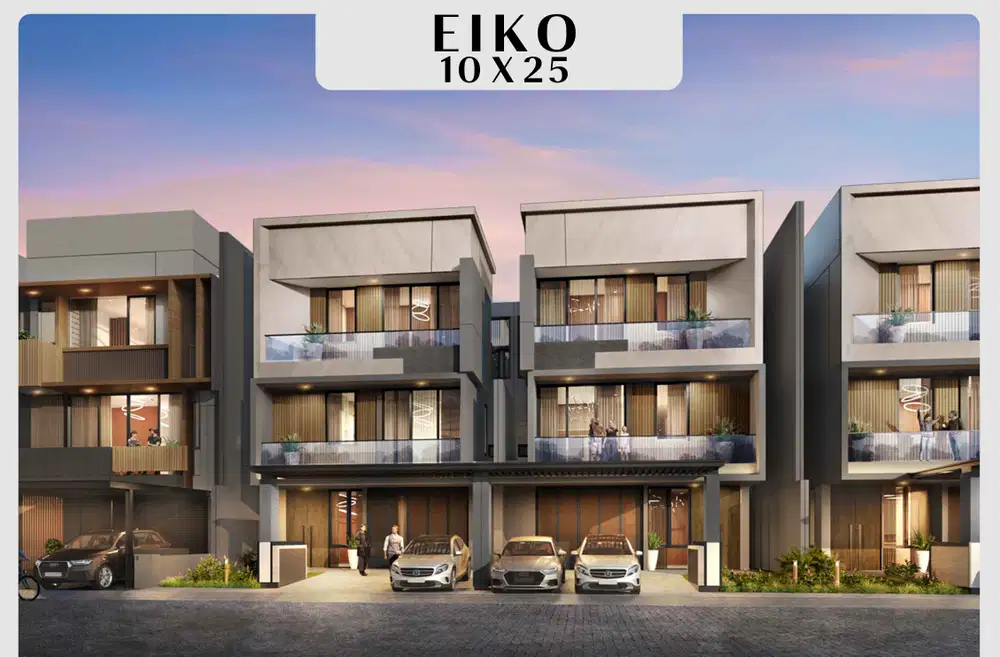 FOR SALE RUMAH PIK2 JAPANESE THEME TYPE EIKO UK 10X25 3LT POOL + DANAU