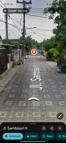 DIJUAL TANAH DI JALAN SAMBISARI II LONTAR LOKASI STRATEGIS MURAH