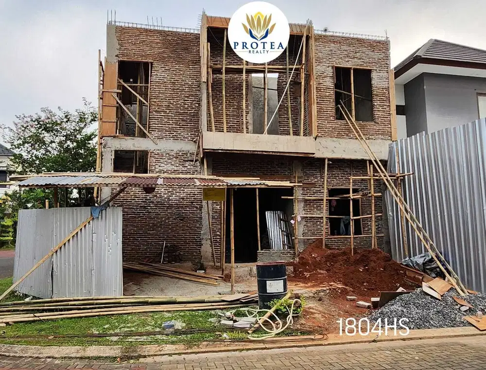 Rumah Baru Tingkat Tanah 108m2 dg 4KT di Cluster Nusaloka BSD