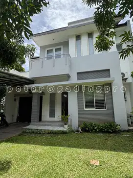 rumah rapi 2 lantai siap huni, clstr blossom ville - the green, bsd