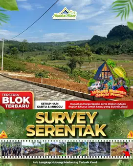 Jual Tanah di Bogor Sangat Murah Ada Waterpark ATV View Gunung Sawah