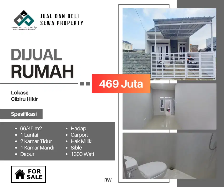 Rumah minimalis di Komplek Cibiru Hilir Bandung 400 jutaan jarang ada