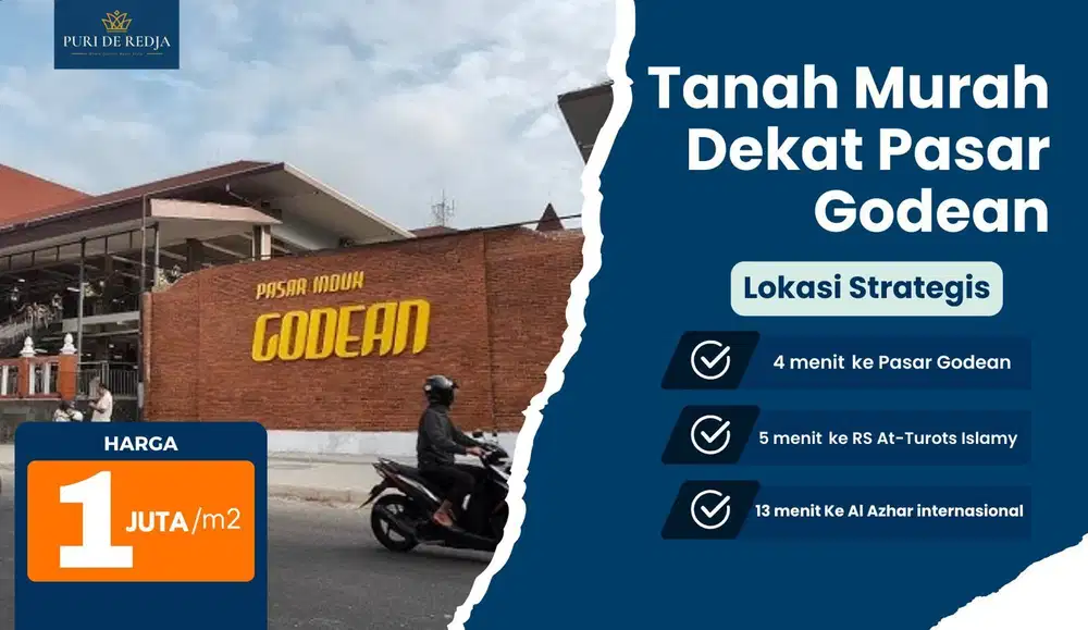 Tanah Murah Jogja Dekat Al Azhar & Pasar Godean